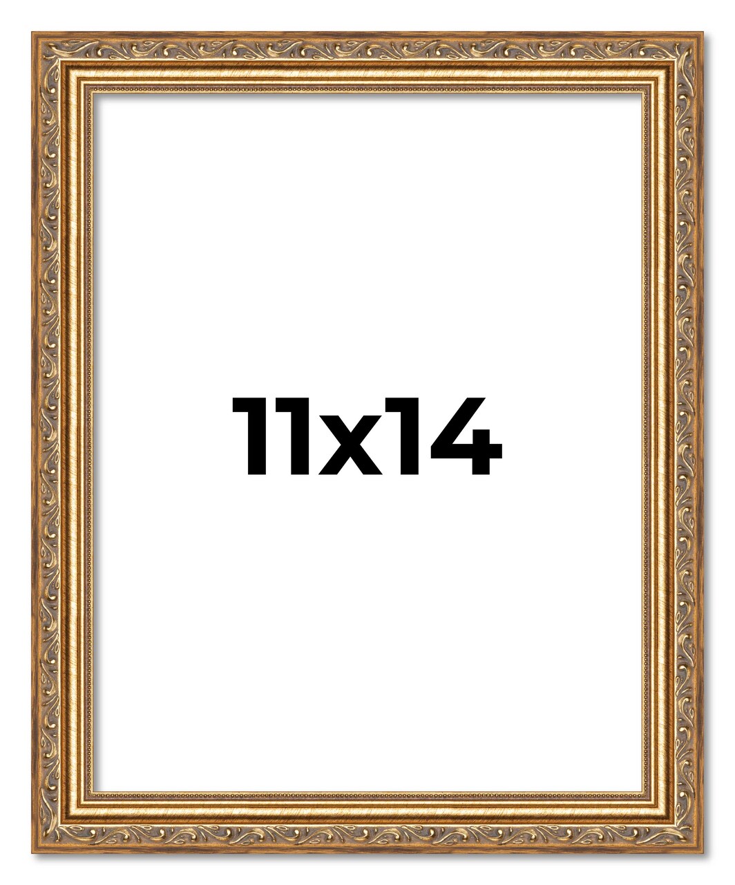 11x14 Museum-Quality Picture Frame with UV-Resistant Acrylic & Acid-Free Backing, Available in 4 Finishes - Gold, Silver, Bronze, and Black